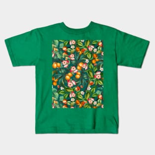 Fruits and Floral Pattern Kids T-Shirt